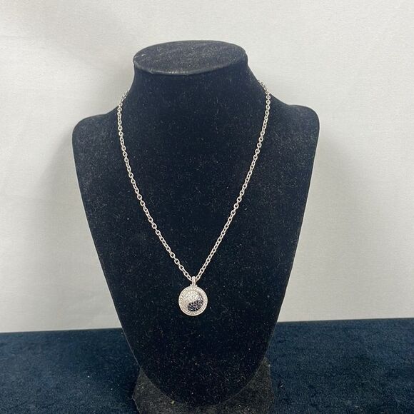 Judith Ripka Sapphire and Diamond Ying Yang Necklace - Picture 3 of 6